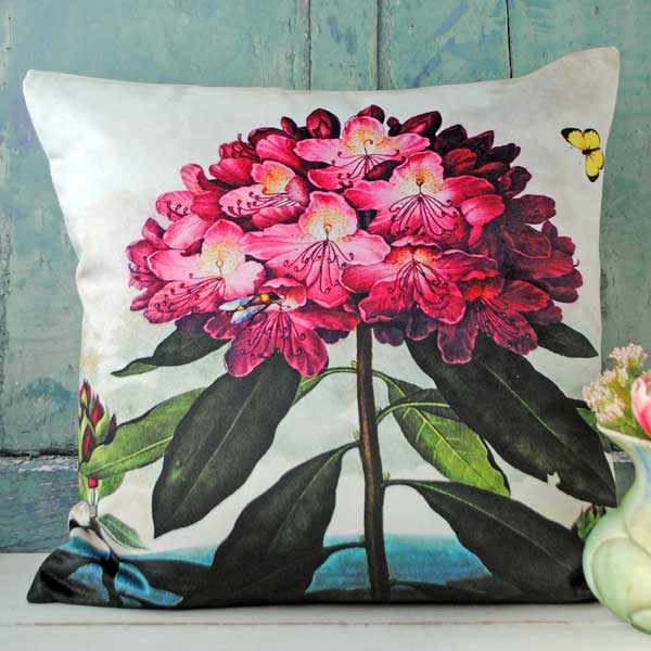 Velvet Rhododendron Cushion