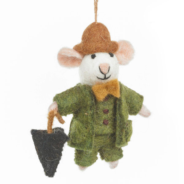 Dapper John the Mouse Decoration