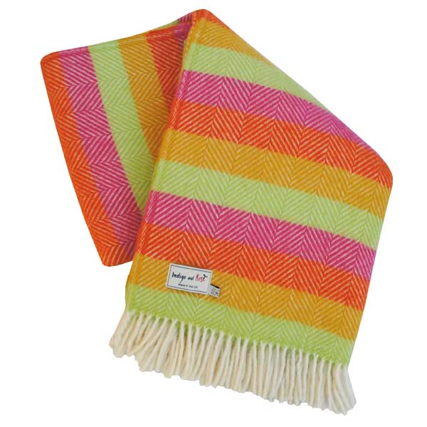 Stripe Wool Throw