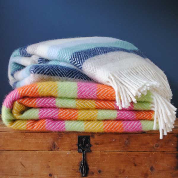 Stripe Wool Throw